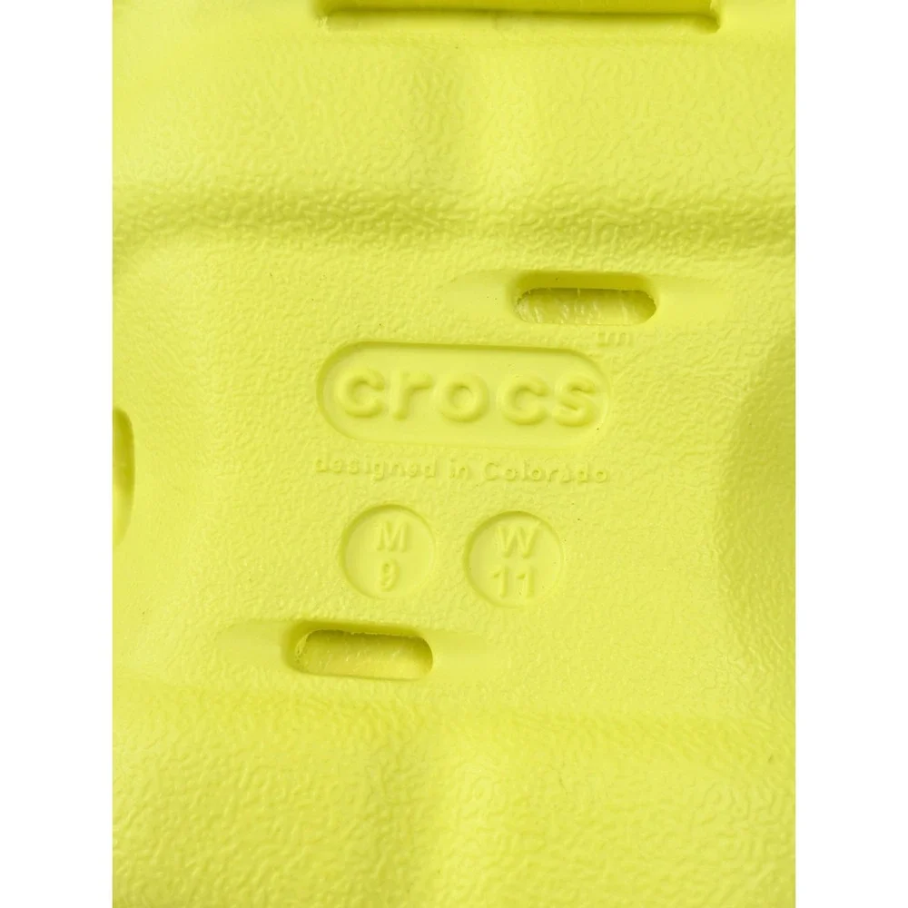 Crocs Echo Clogs w/ Reflective Strap Acidity Neon Yellow Size Men's 9/Womens 11